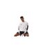 Mens Colour Block Track Jacket White Black Sondico-1