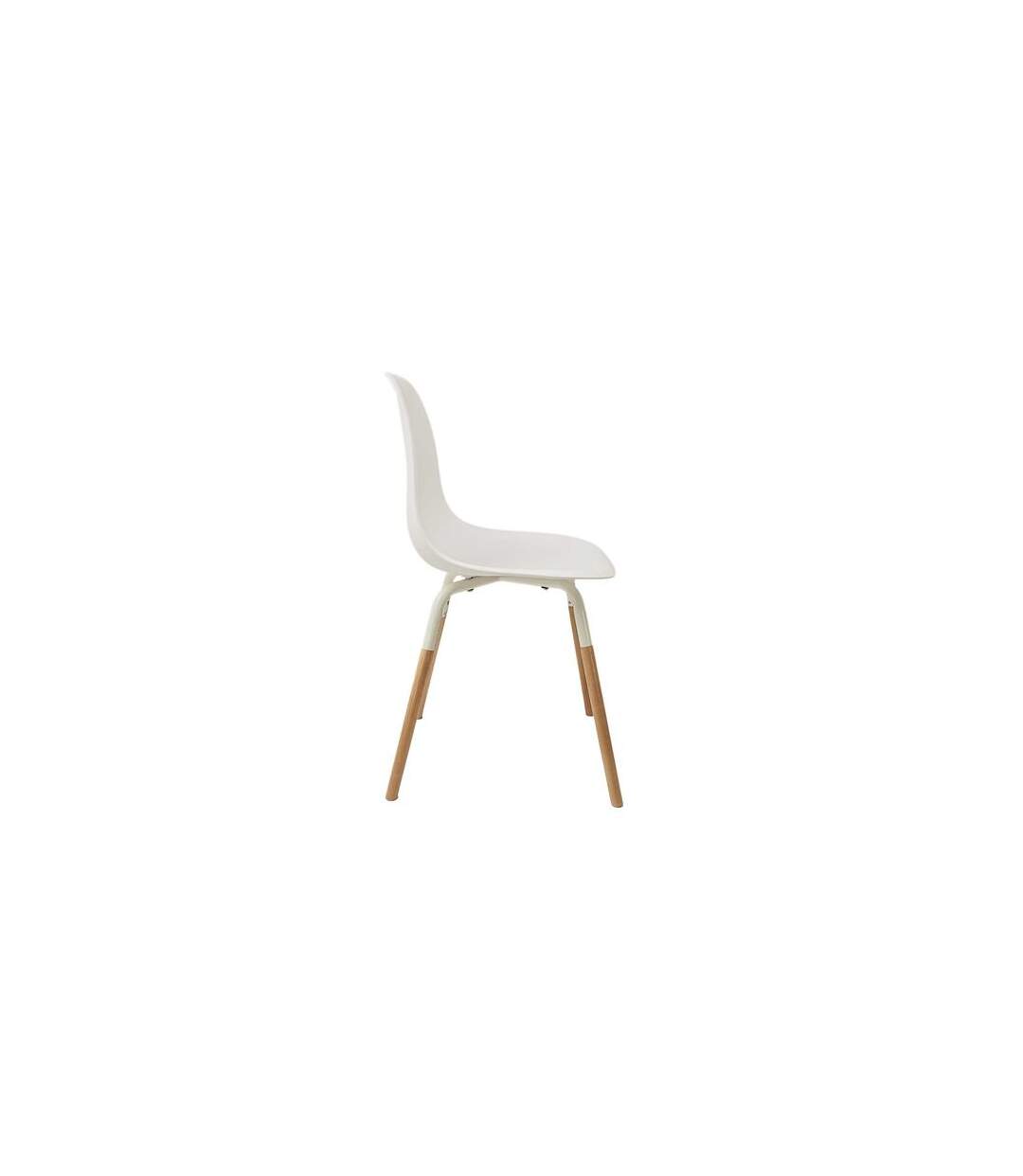 Lot de 4 Chaises scandinave Phenix en polypropylène et métal