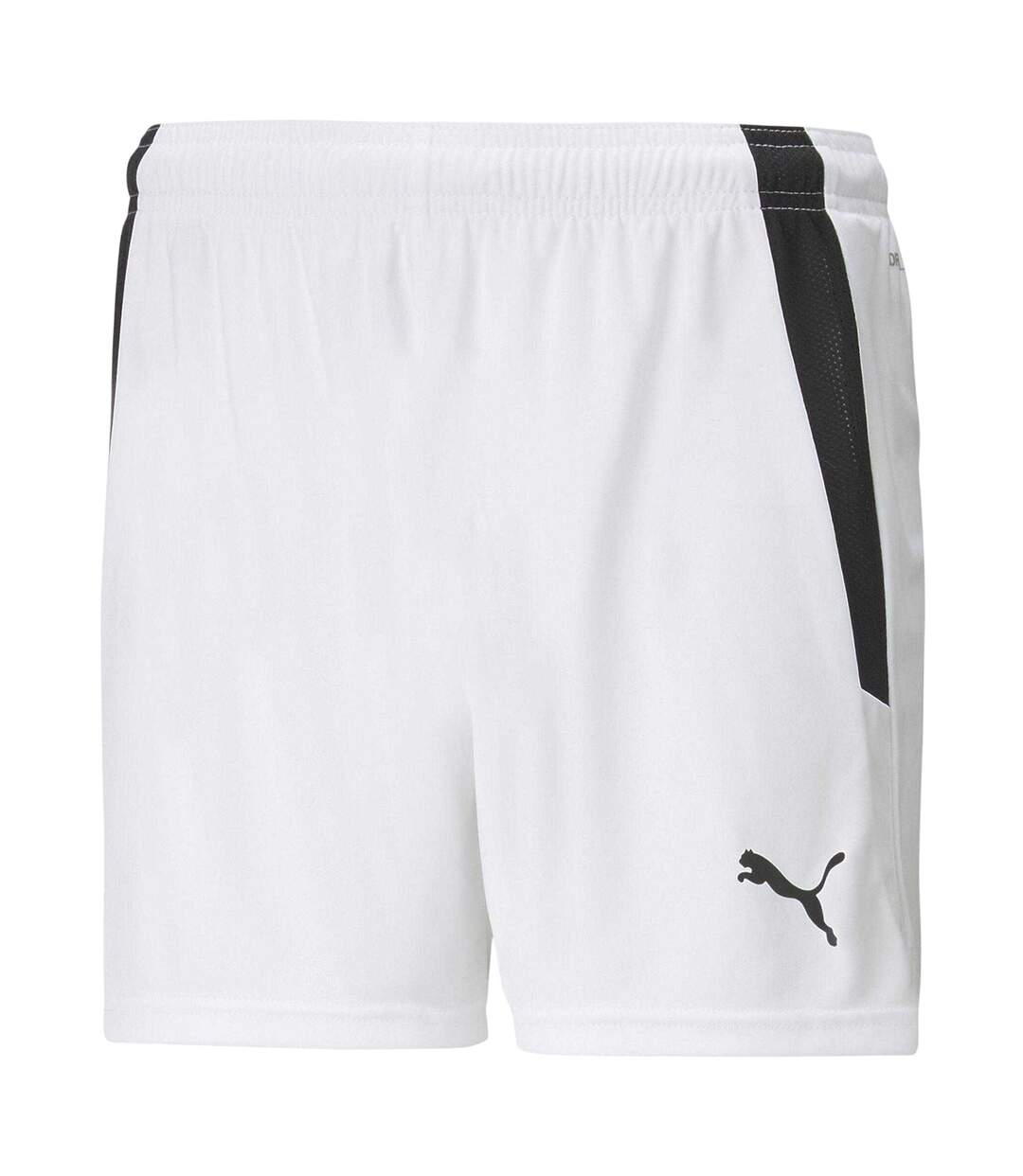 Womens/ladies Team Liga Football Shorts White Black Puma-1