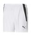 Womens/ladies Team Liga Football Shorts White Black Puma-1