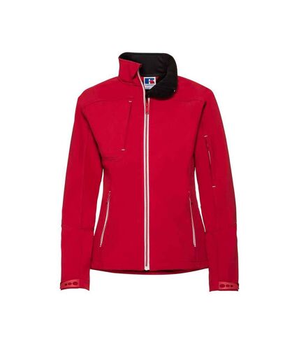 Womens/ladies bionic soft shell jacket classic red Russell