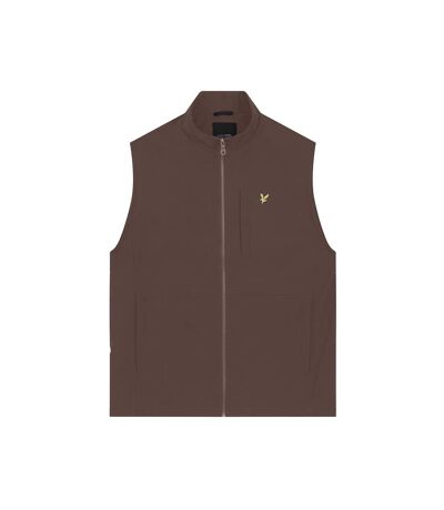 Mens softshell vest gunmetal Lyle & Scott