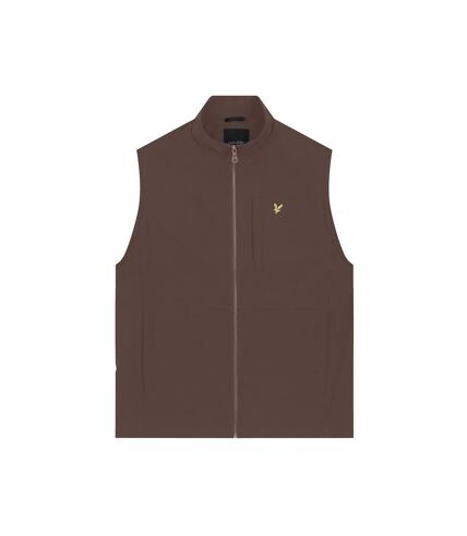 Mens softshell vest gunmetal Lyle & Scott