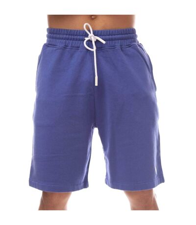 Mens Basket Cross Shorts Blue White Marcelo Burlon
