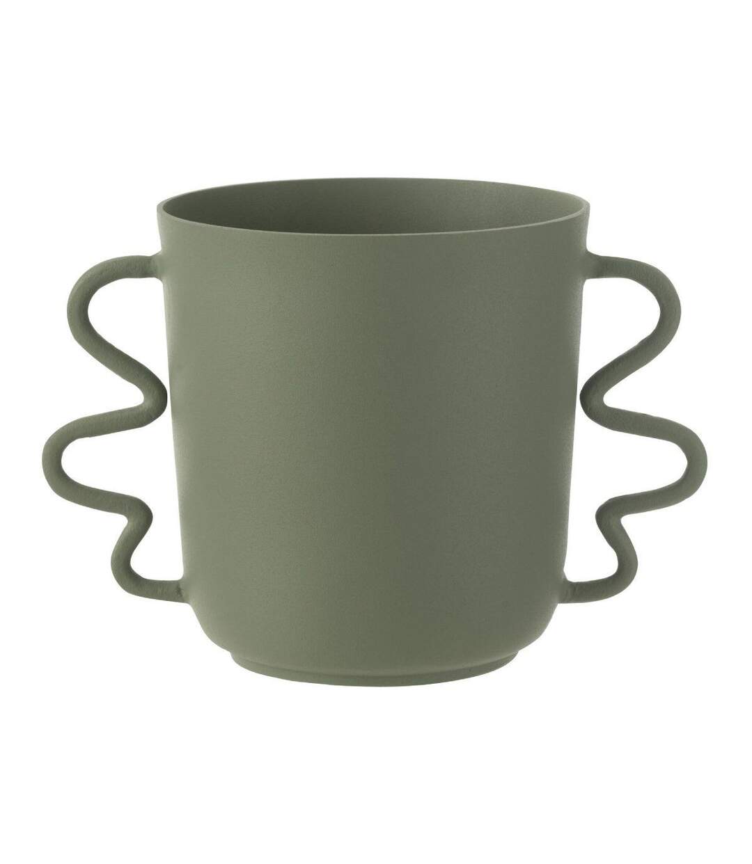 Vase Déco en Aluminium Julien 34cm Vert-1