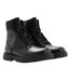 Mens Jacob Leather Ankle Boots Black Boss-1