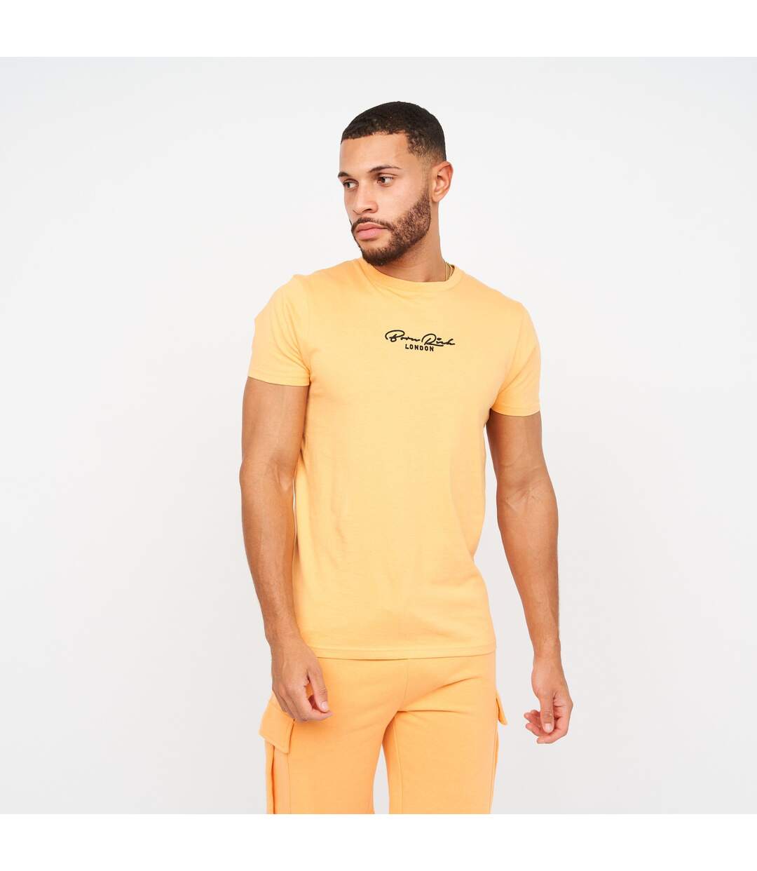 Born Rich Mens Aurelio T-Shirt (Light Orange)