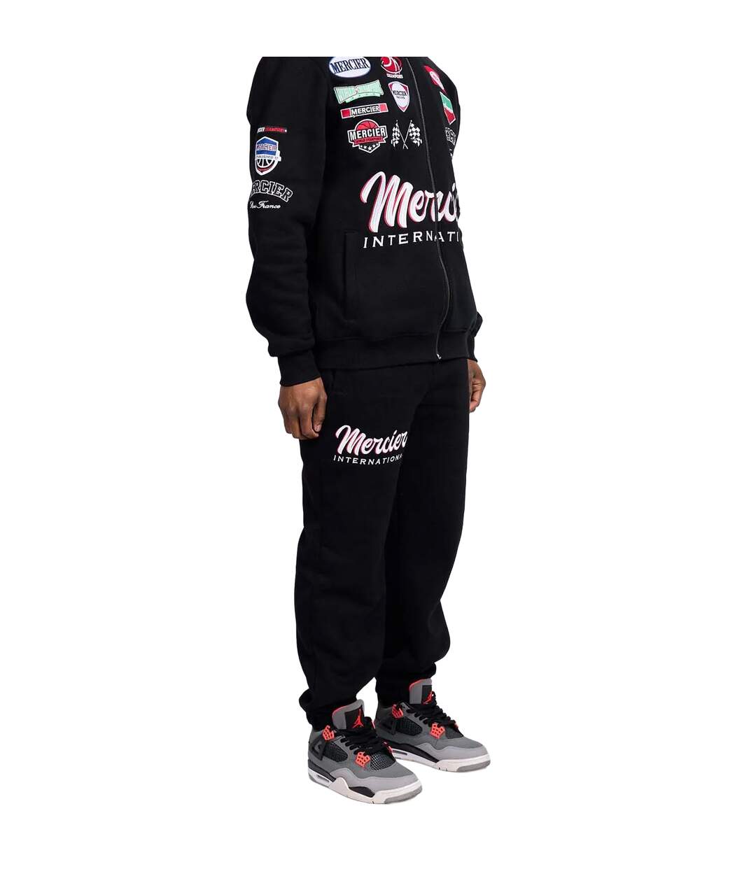 Mens International Jogging Bottoms Black Mercier-3