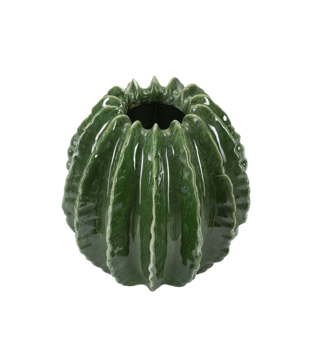 Vase Déco en Céramique Cactus 24cm Vert-2