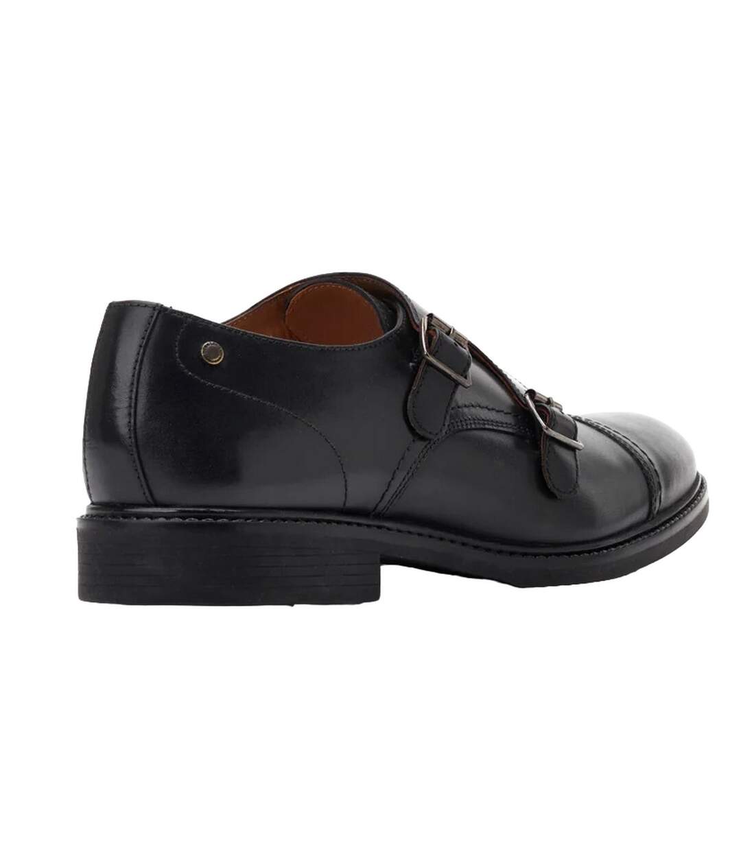 Chaussures diablo monk homme noir Base London-2