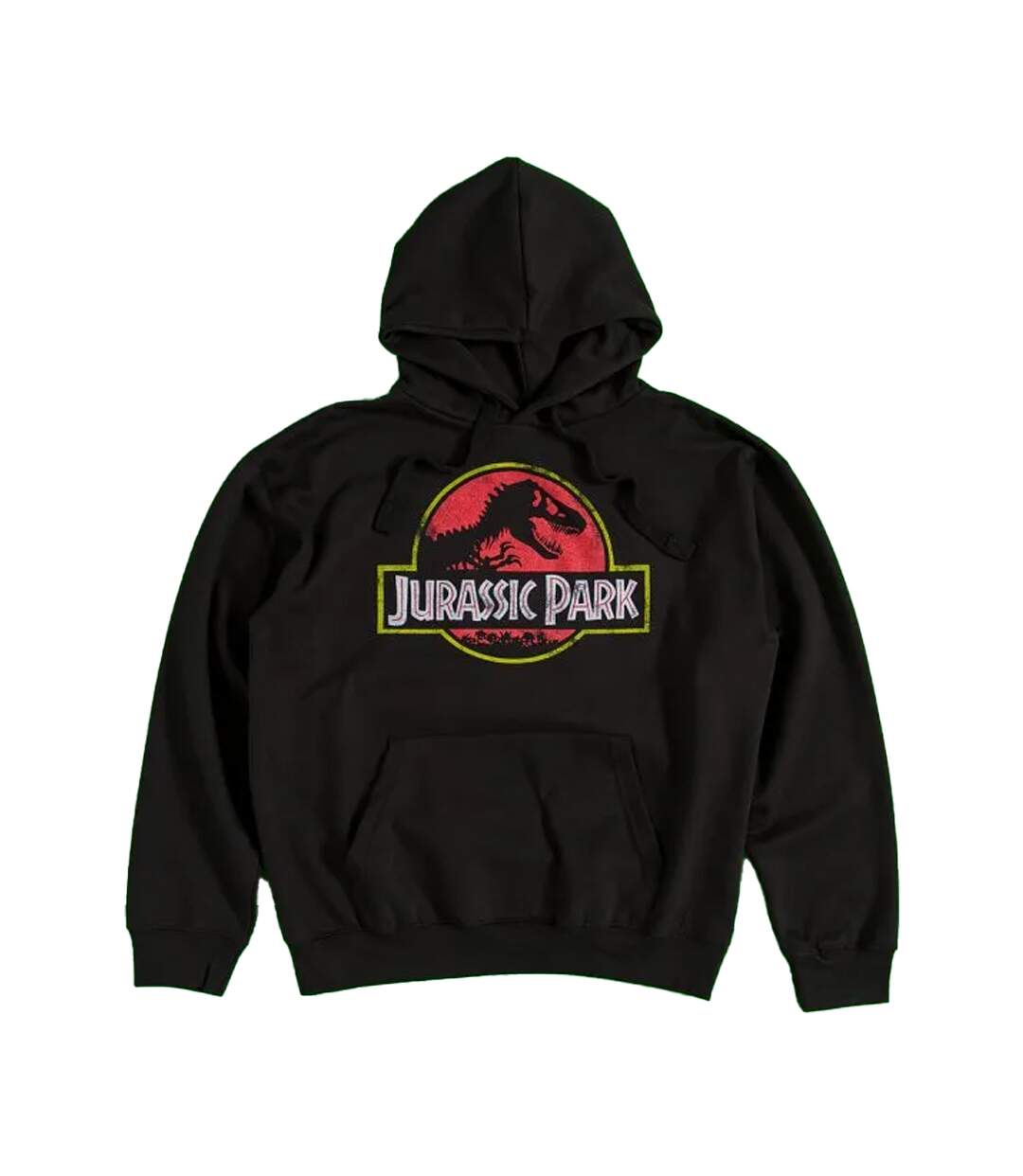 Unisex Adult Classic Logo Hoodie Black Jurassic Park-1