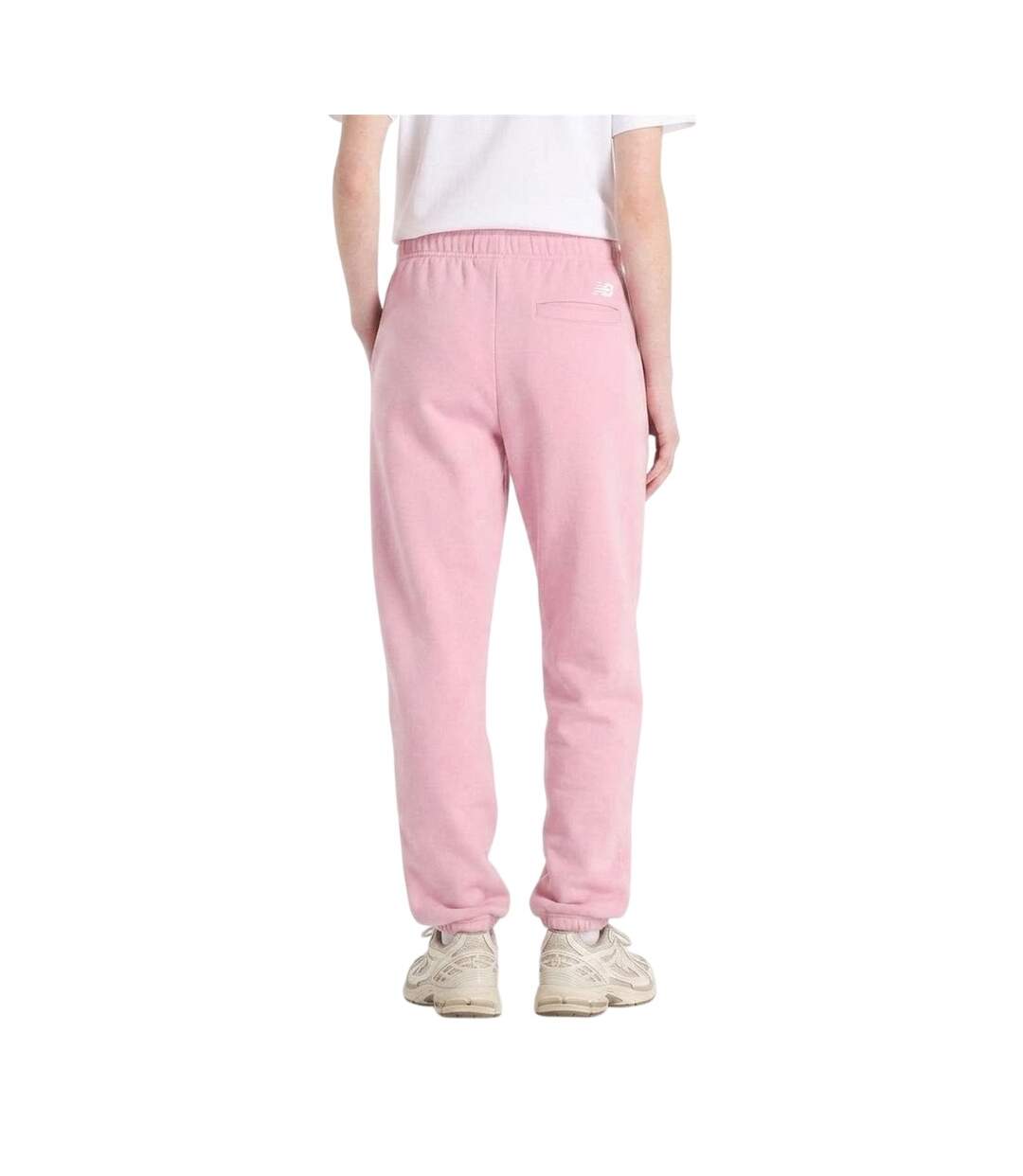 Womens/ladies Relaxed Fit Joggers Pink New Balance-2