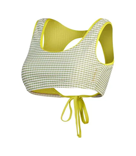 Haut De Maillot De Bain Motif/style Rayures Horizontales Femme Jaune À Rayures Speedo