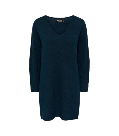Womens/ladies Knitted Turtle Neck Sweater Dress Reflecting Pond Pieces