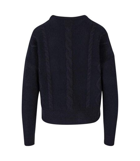 Pull Motif/style Maille Torsadée Femme Noir Urban Classics
