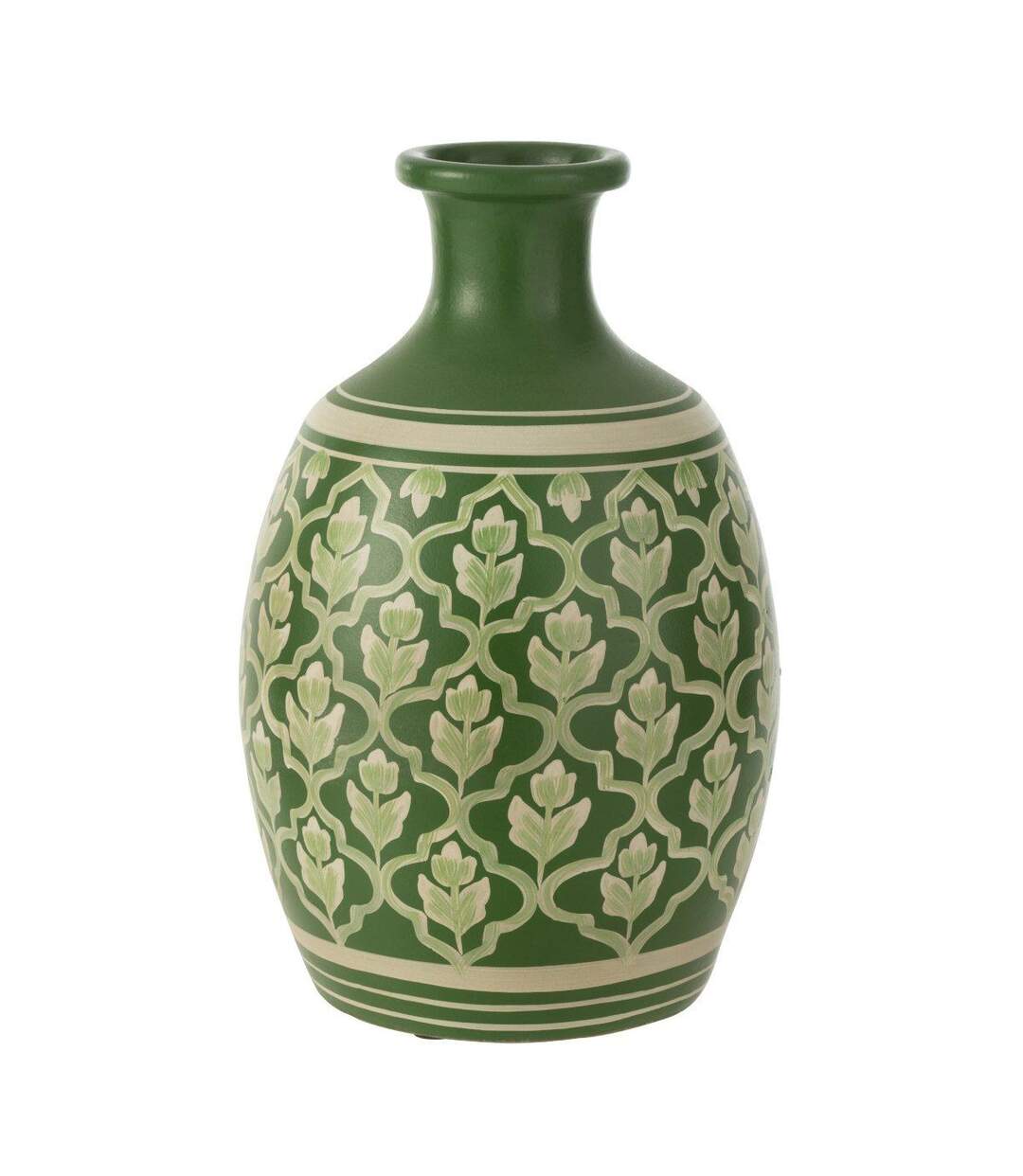 Vase Déco Fleurs 43cm Vert-1