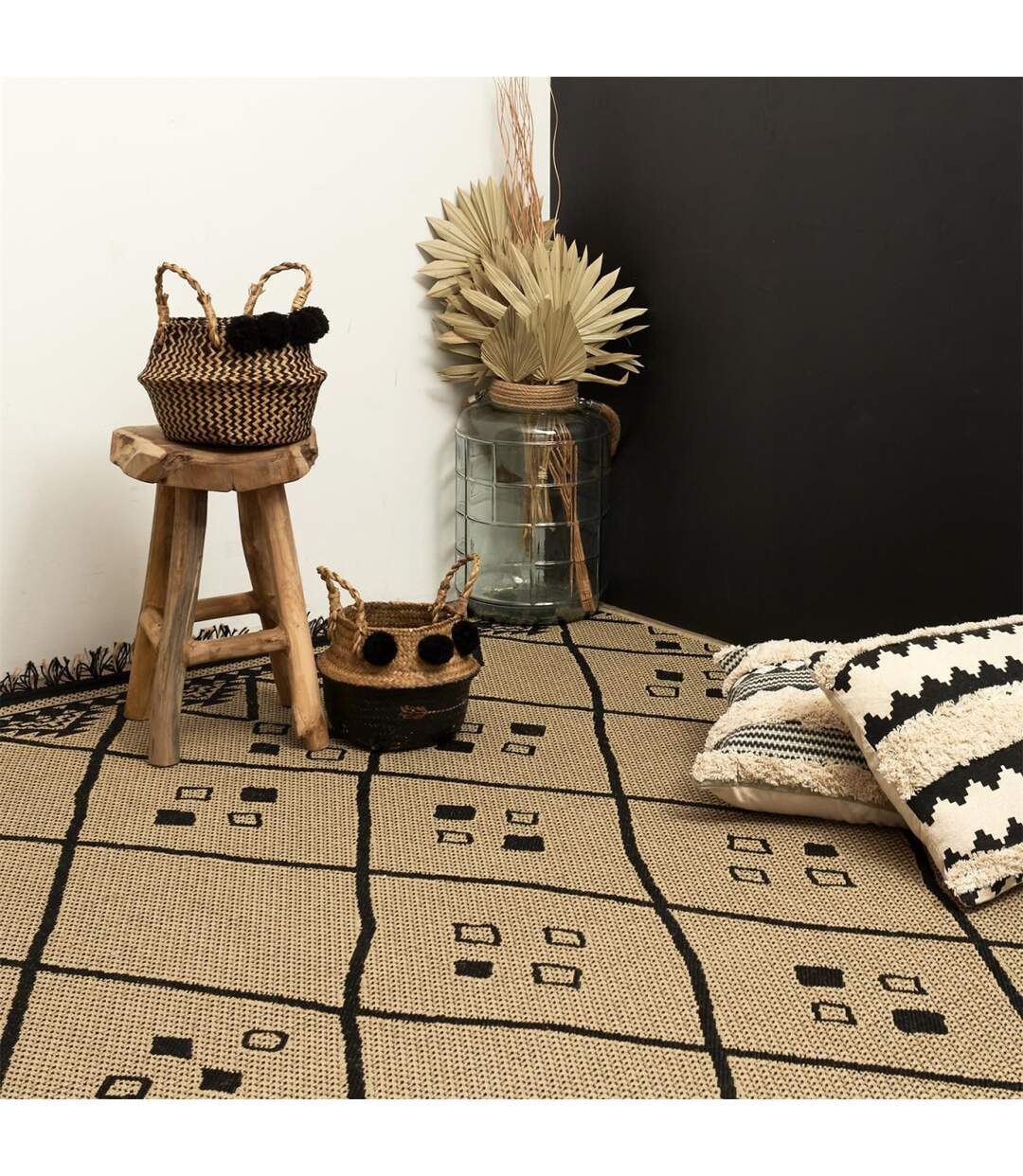Tapis Déco Ethnique Mirage 150x200cm Naturel-4