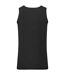 Mens athletic vest top black Fruit of the Loom