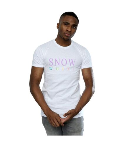 Disney Princess Mens Snow White Graphic T-Shirt (White)