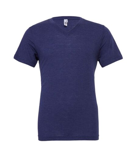 T-shirt à manches courtes et col en V Canvas pour homme (Bleu marine) - UTBC1333