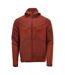 Mens Customised Hooded Fleece Jacket Autumn Red Mascot-1
