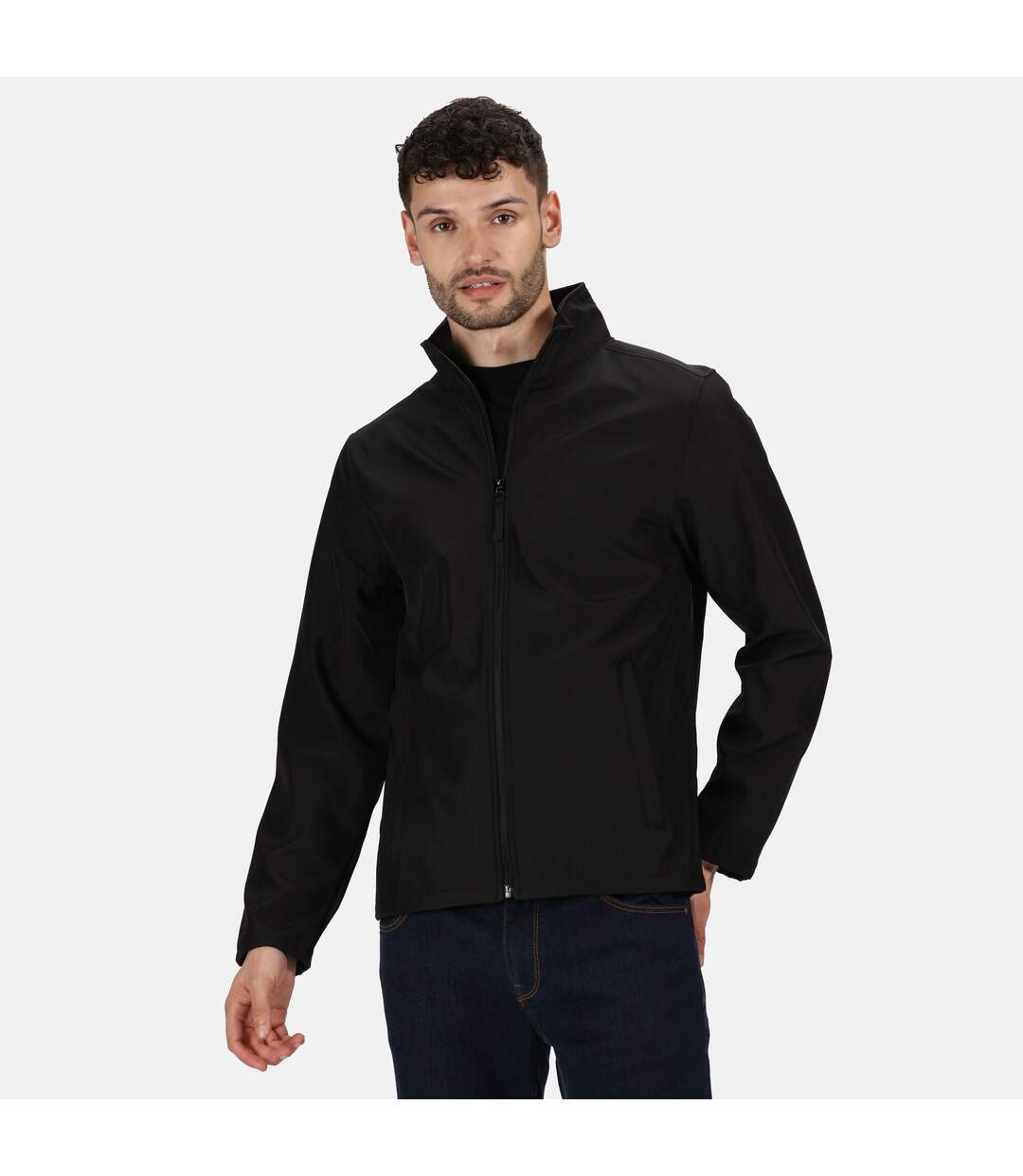 Regatta Classic Mens Water Repellent Softshell Jacket (Black) - UTRG2166-1