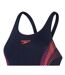 Maillot De Bain 1 Pièce Dos Nageur Motif/style Abstrait Placement Femme Bleu Marine Rose Abstrait Speedo-3