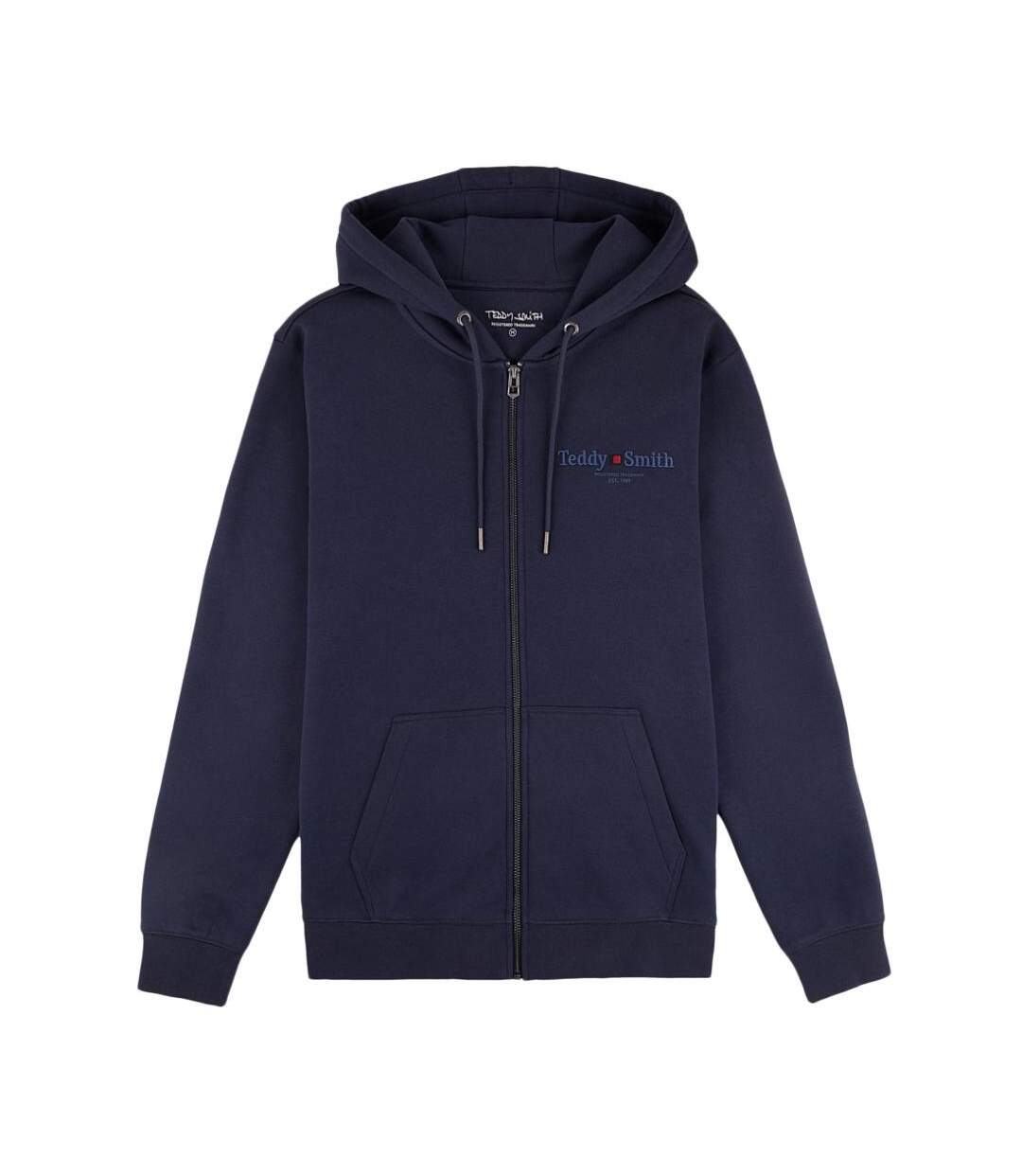 Sweat zippé marine homme teddy smith giclass 30j - l-1