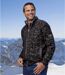 Men's Grey Expedition Knit Jacket with Fleece Lining - Full Zip 