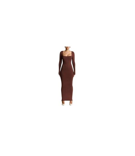 Robe Longue Sculpt Femme Marron Ward