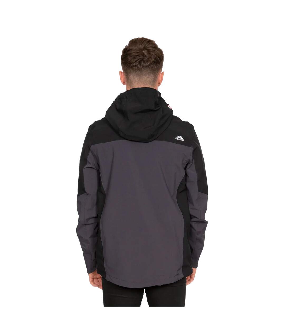 Trespass Mens Tappin Hooded Waterproof Jacket (Dark Grey) - UTTP4745-3