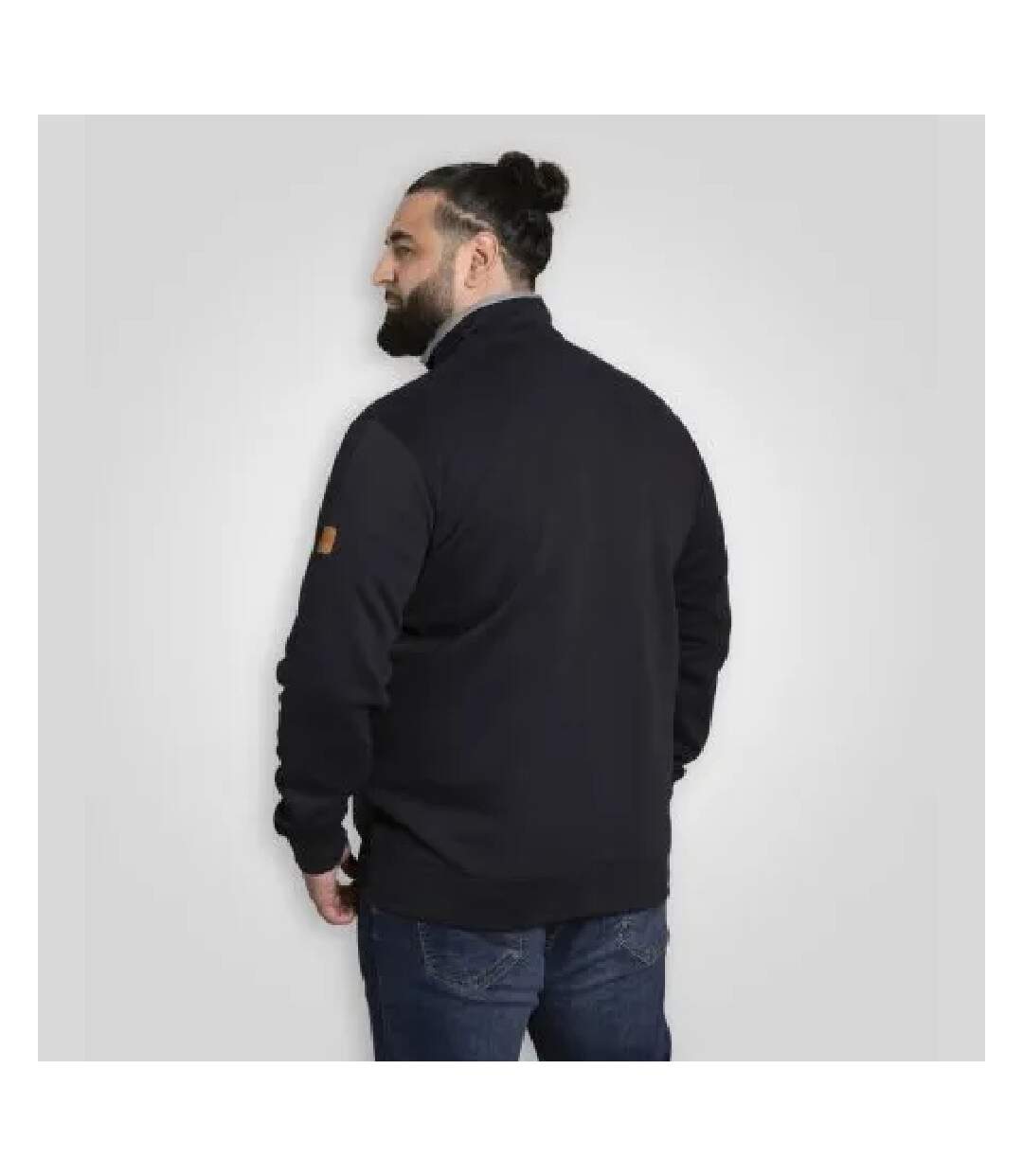 Veste Polaire Motif/style Logo Brodé D555 Johnson Homme Bleu Marine Duke-3