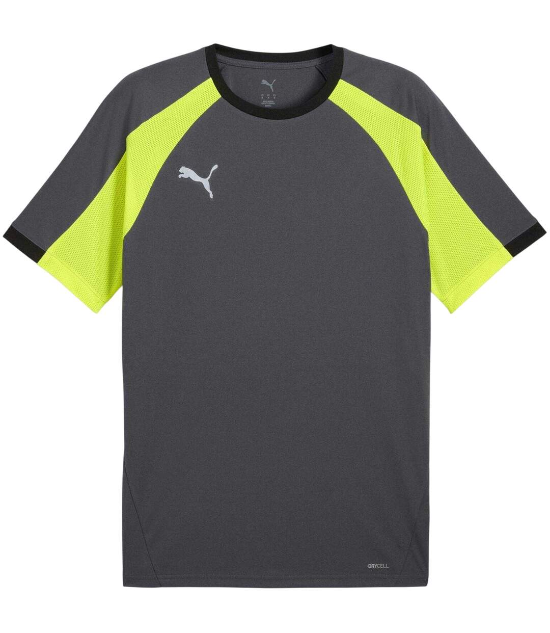 Mens Individualliga Tailored T-shirt Grey Yellow Puma-2