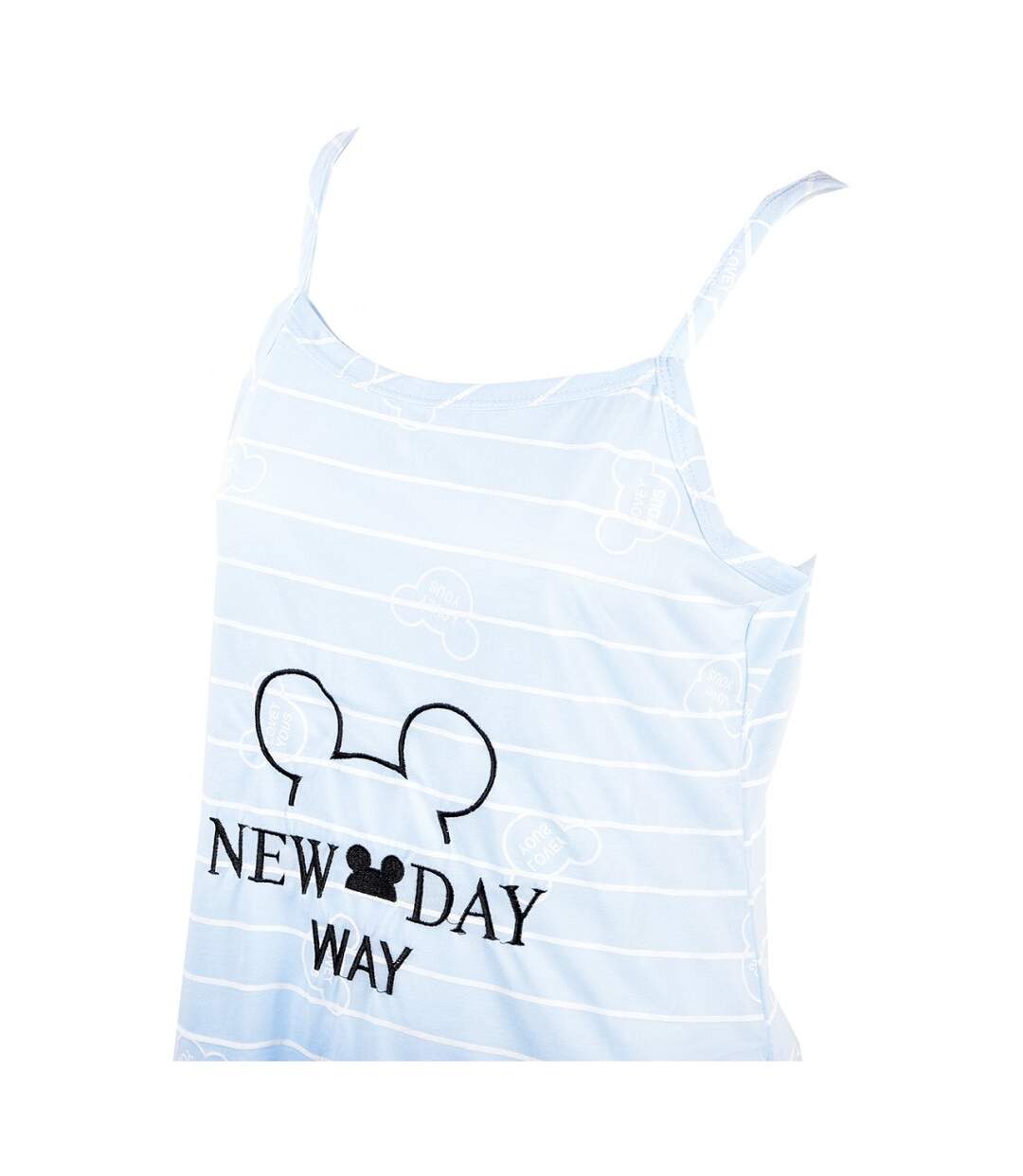 Chemise de Nuit Fantaisie HUMORISTIQUE 2821 BLEU-3