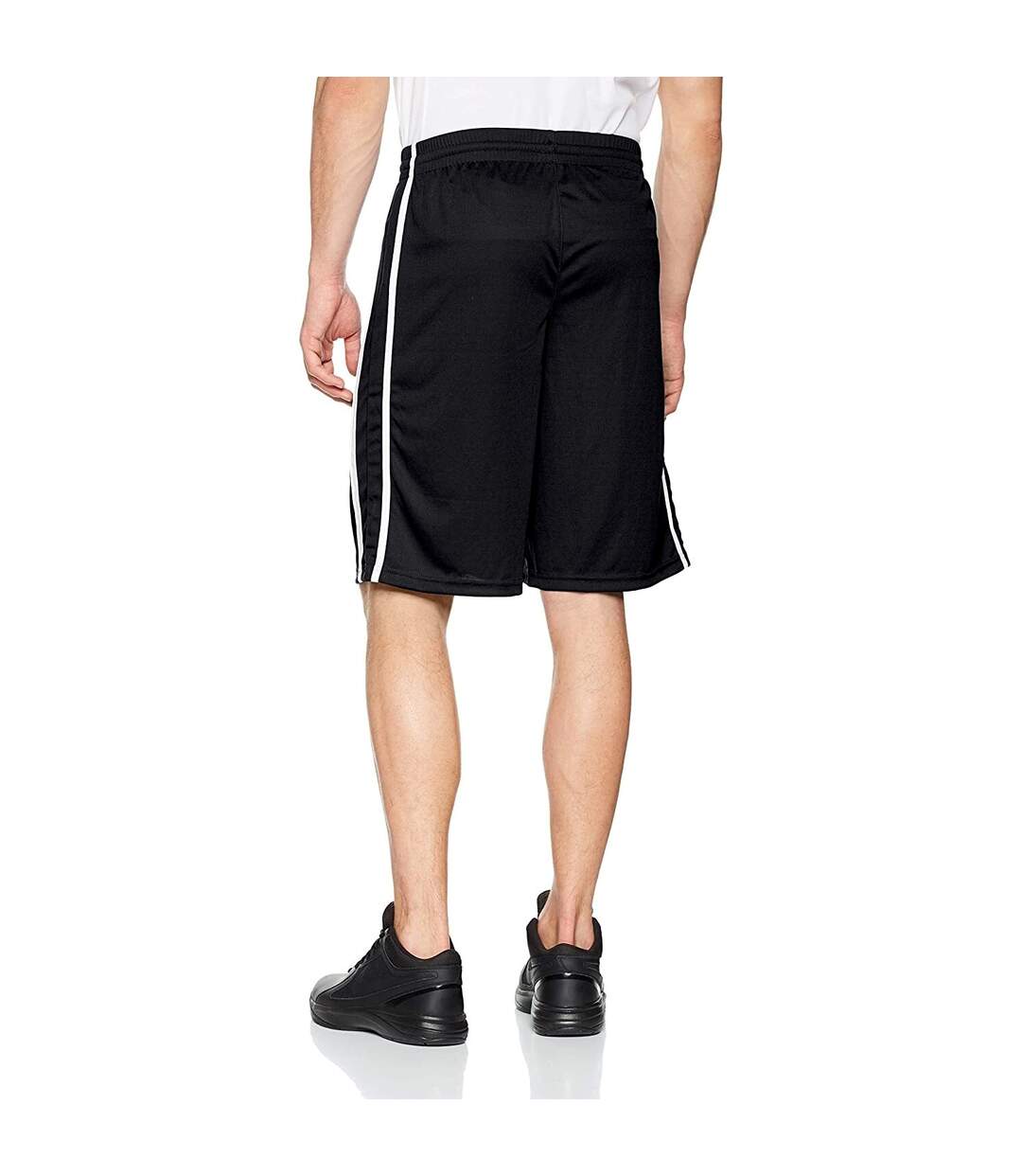 Short de basketball hommes noir/blanc Spiro-2