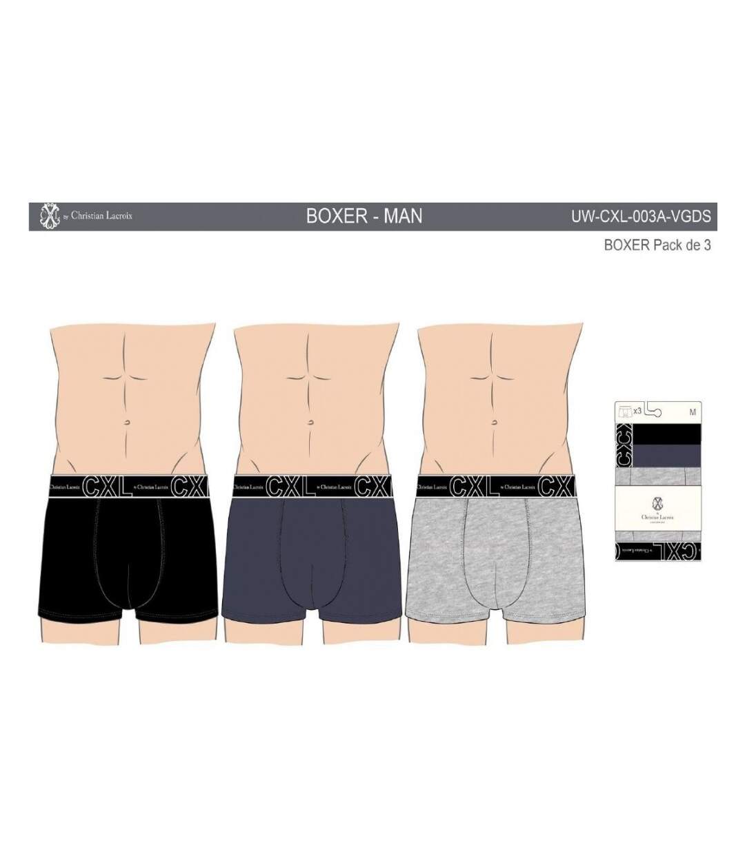 Boxer CXL By LACROIX X6 - Pack de 6-4