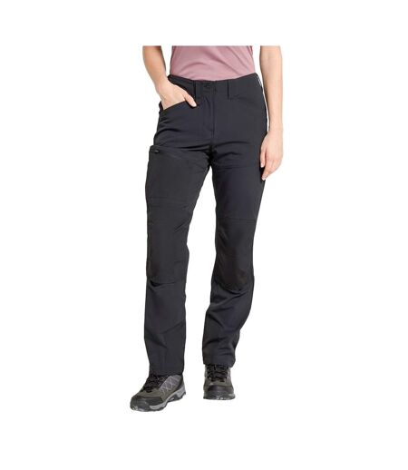 Womens/ladies Pendle Panelled Work Trousers Black Mountain Warehouse