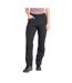 Womens/ladies Pendle Panelled Work Trousers Black Mountain Warehouse-3