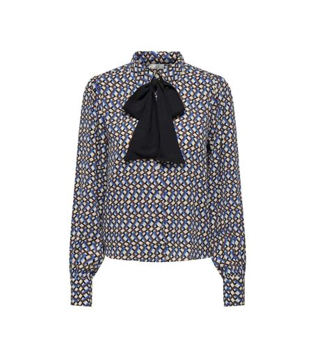 Blouse Beige/Noir/Bleu Imprimé Femme JDY Life Boey - 36