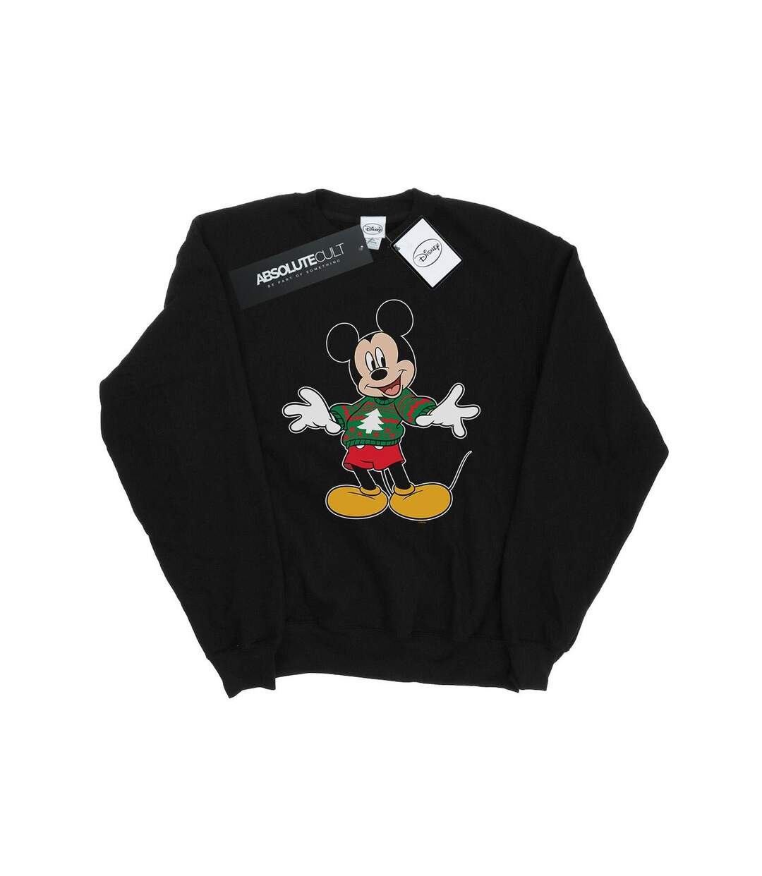 Disney Pull de Noël Mickey Mouse Femmes/Dames Sweatshirt Stroke (Noir) - UTBI27315-1