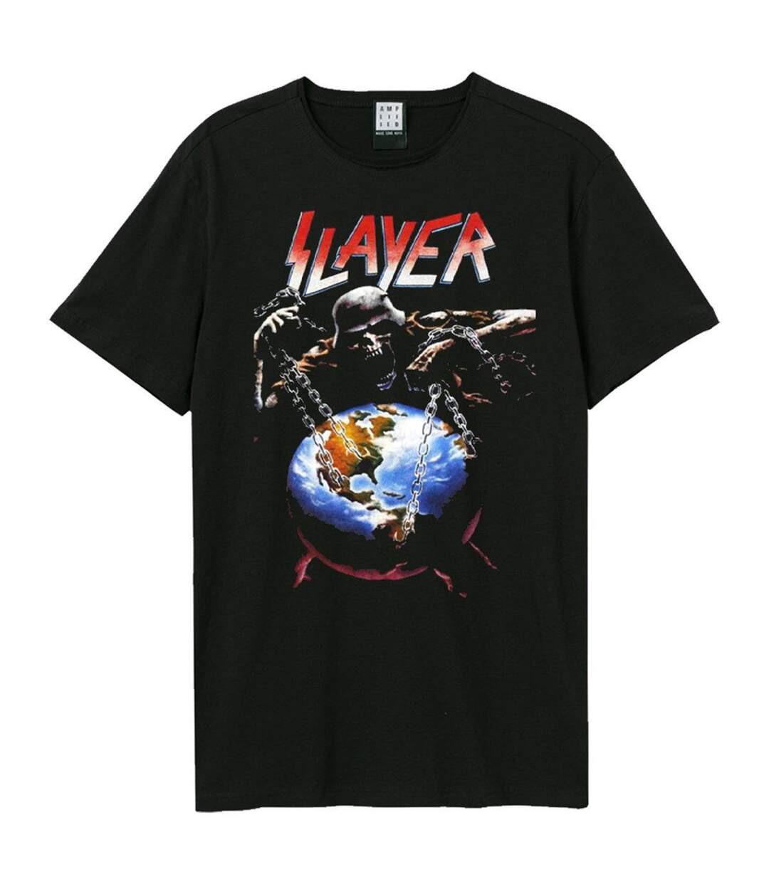 T-shirt Style Slayer World Adulte Noir Amplified-1