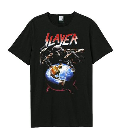 T-shirt Style Slayer World Adulte Noir Amplified