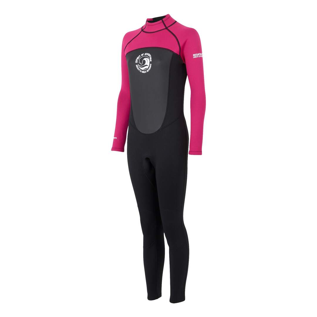 Womens/ladies wetsuit black/pink fusion Regatta-3