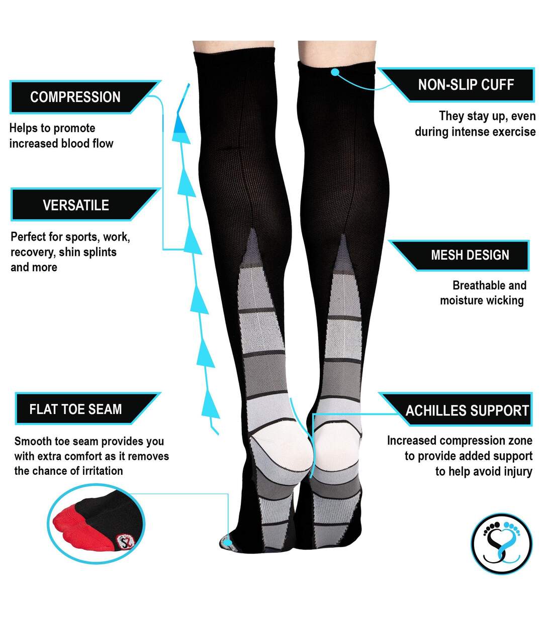 Mens Compression Socks Multicoloured Public Dealz-2