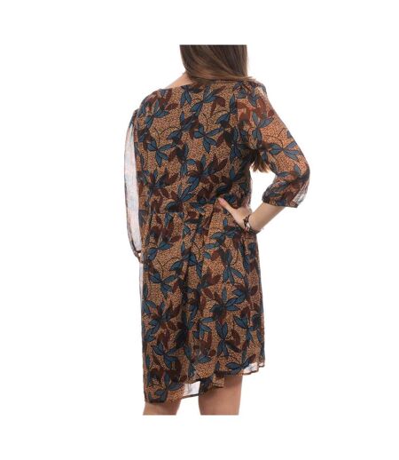 Robe imprimé Marron Femme Teddy Smith Romana - M