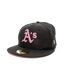 Casquette noire/rose homme new era style activist - l-1