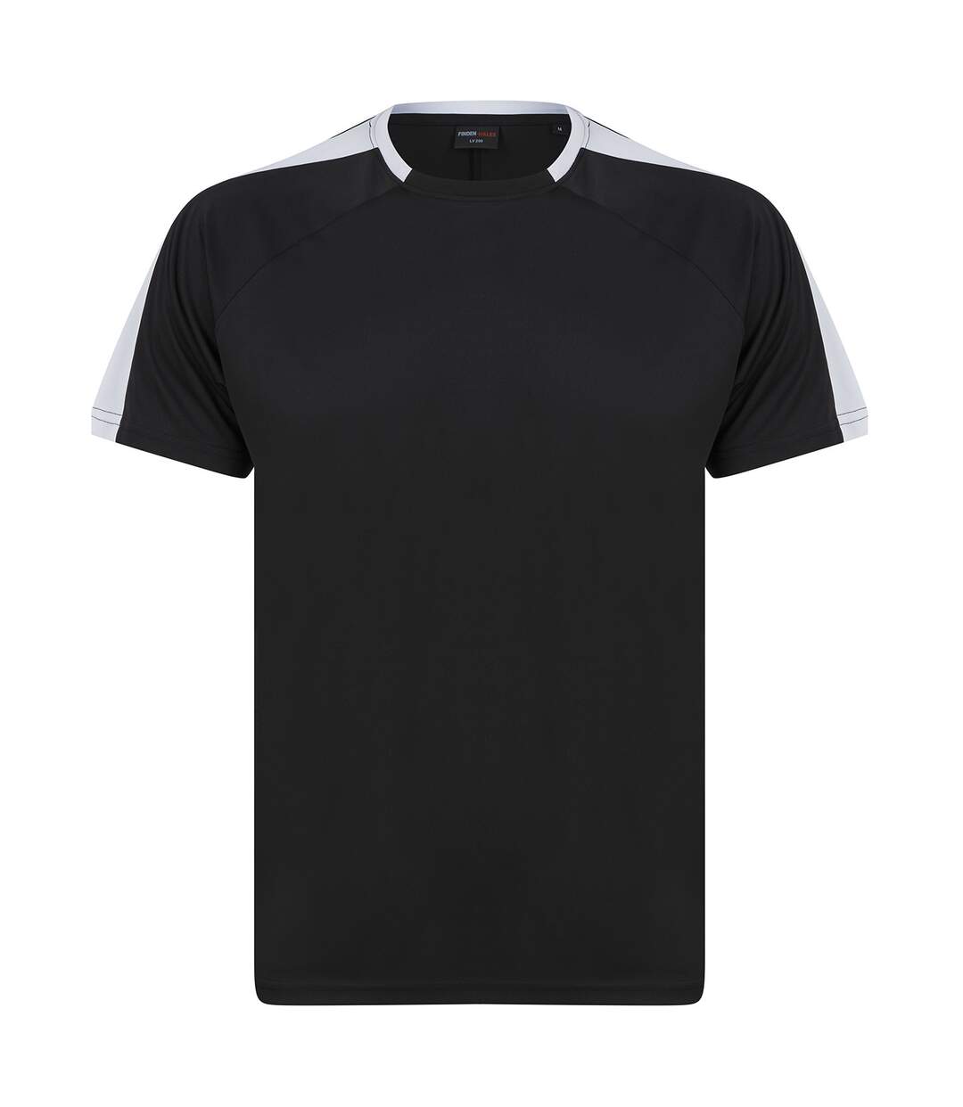 Finden & Hales Unisex Adult Team T-Shirt (Black/White) - UTRW8321-1