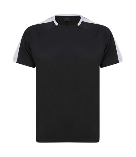 Finden & Hales Unisex Adult Team T-Shirt (Black/White) - UTRW8321