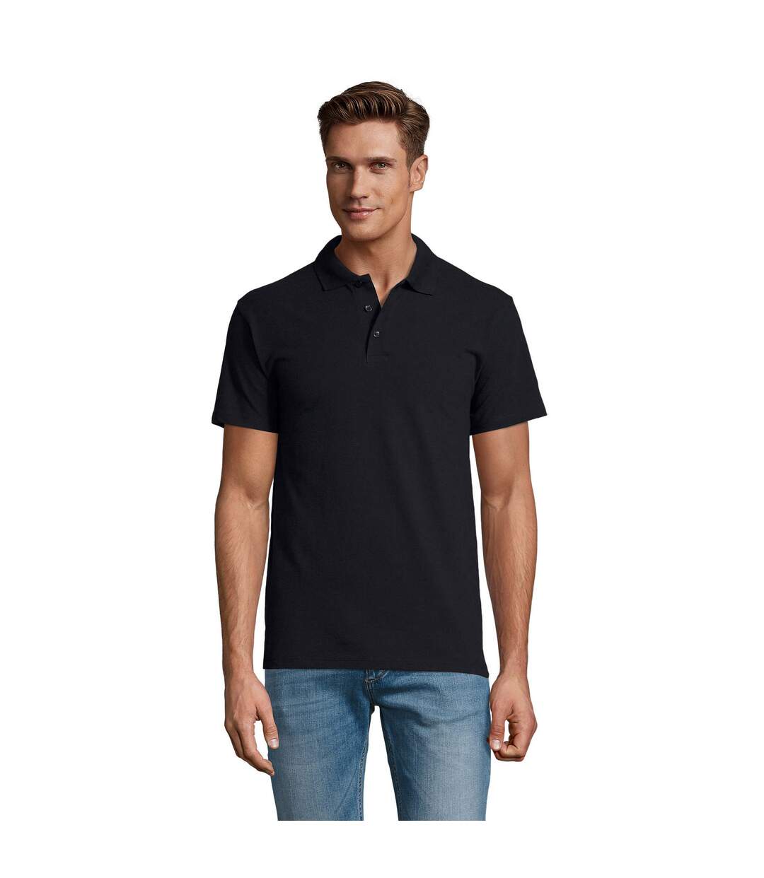 Polo Spring Homme Bleu Marine SOLS-1