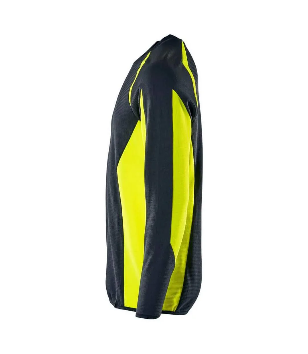 Mens Accelerate Safe Sweatshirt Dark Navy Hi Vis Yellow Mascot-2